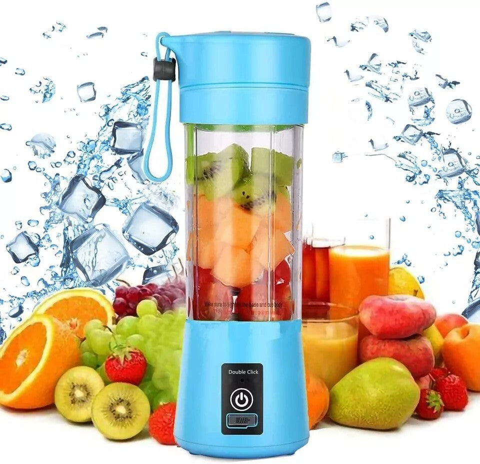 Portable USB Rechargeable Blender with fruits